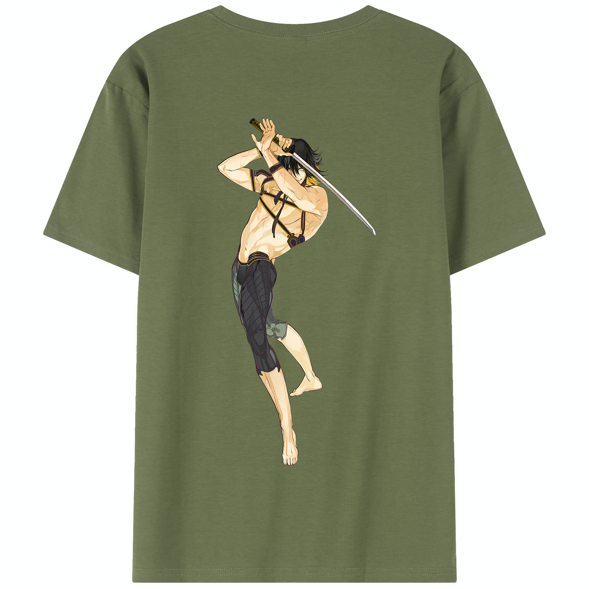 （画像用） 刀剣乱舞 Touken Ranbu 綿100％半袖Tシャツ（背面プリント）